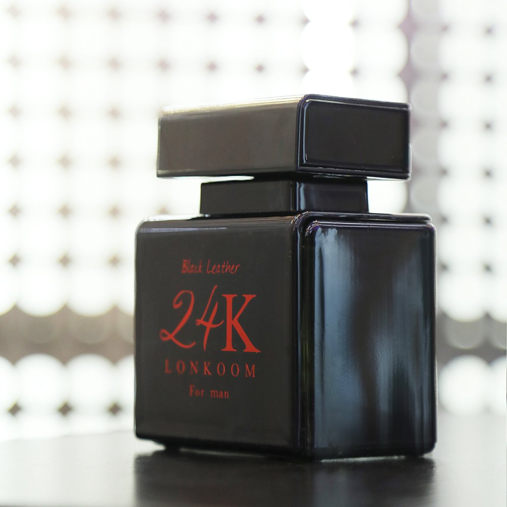 Factory wholesale original perfumes men cologne 24K Black Leather men's perfume deodorant body spray
