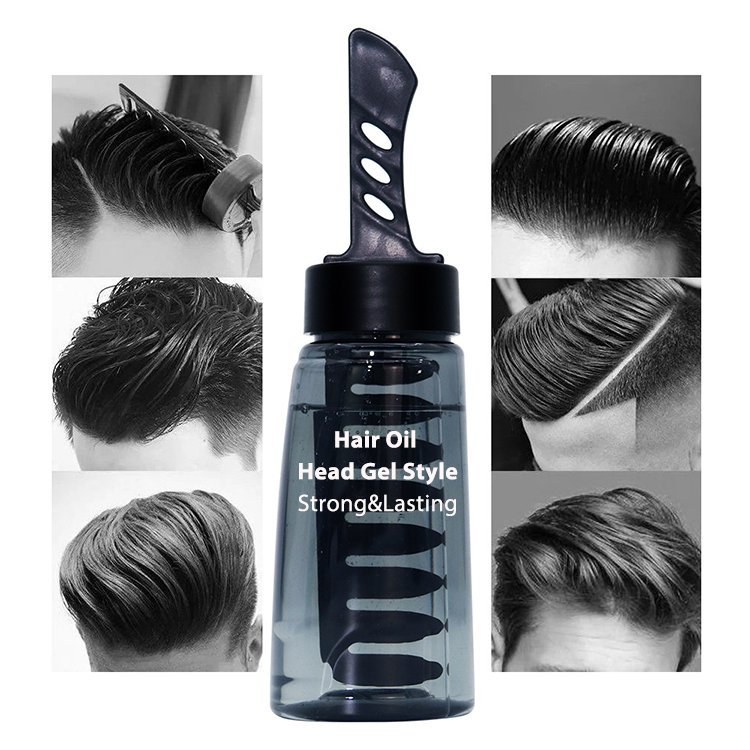 Huati Sifuli 2-in-1 Men Hair Styling Care Kit Men's Oil Head Styling Gel Hair Gel Wax With Comb fashion wax hair gel