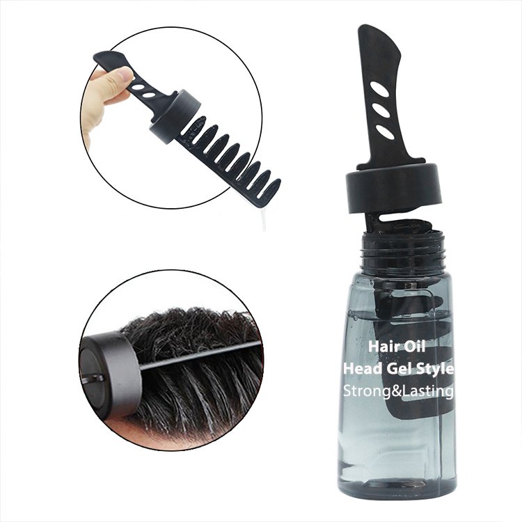 Huati Sifuli 2-in-1 Men Hair Styling Care Kit Men's Oil Head Styling Gel Hair Gel Wax With Comb fashion wax hair gel