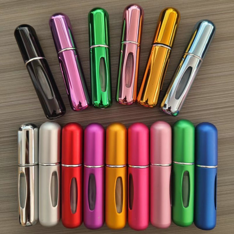 5ml Travel perfume bottle refillable, mini Atomizer bottle, portable small aluminum spray bottle, travel cologne sprayer