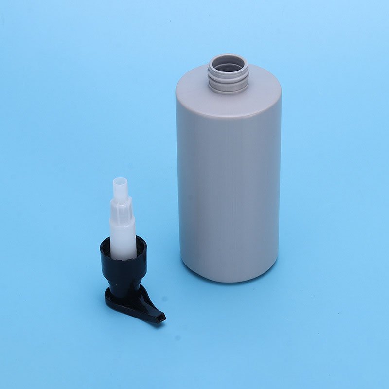 Men's body round lotion bottle with pump 300ml pet plastic bottles shampoo and conditioner bottles