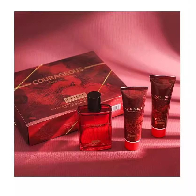 wholesale Body Lotion set gift bix with Body spray men perfume original men's perfume