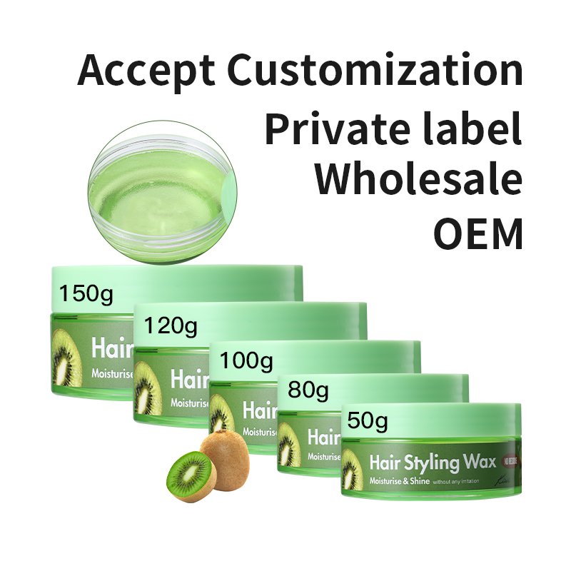 Custom label alcohol free high shine men's hair products rosemary oil medium hold hair styling wax