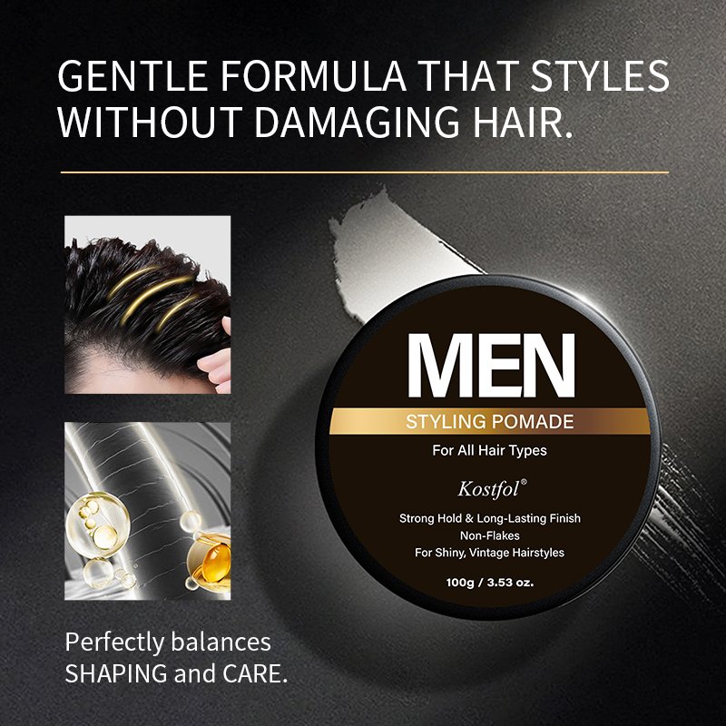 Bingo Wholesale Factory Breeze Styling Men's Only Restore Manageable Organic Hair Styling Pomade For Messy Hair