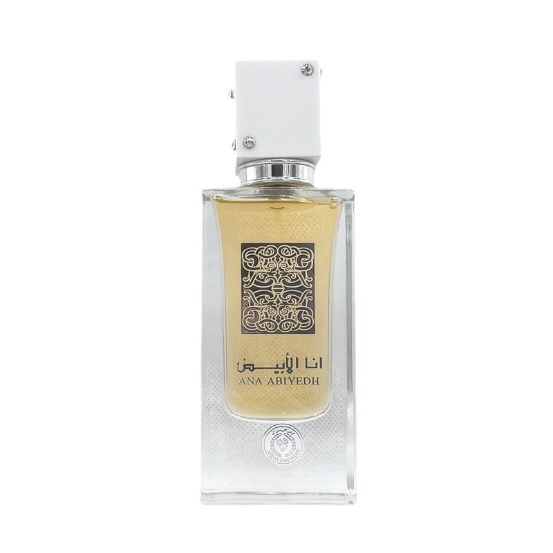 Qigong wholesale white Arabic square perfume bottle men's perfume car perfume bottle high-grade crystal bottle