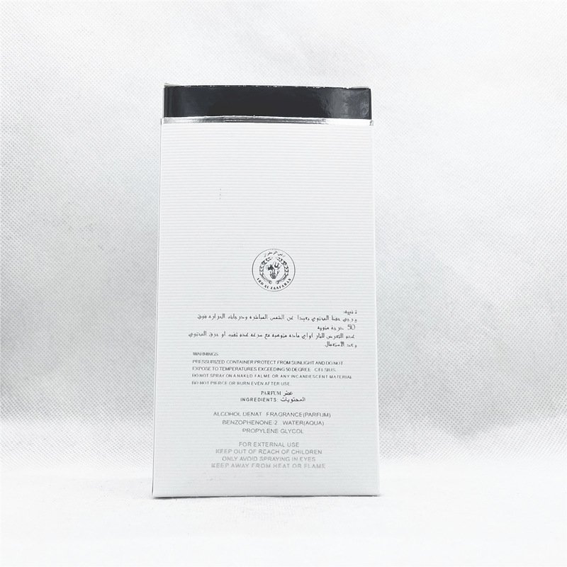 Qigong wholesale white Arabic square perfume bottle men's perfume car perfume bottle high-grade crystal bottle