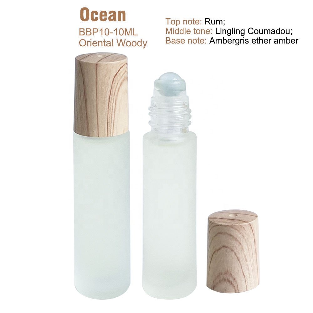Custom Unisex Men's 10ml Long lasting Charming ambergris Aroma Parfums rum atmosphere Roll on Essential Oil Perfume