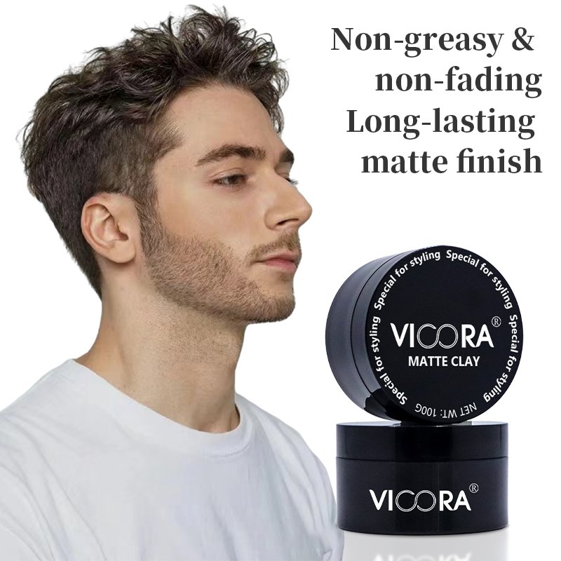 Organic Cream Clay for Strong Modeling Natural Fluffy Scented Brushed Hair for Curly and Dry Hair