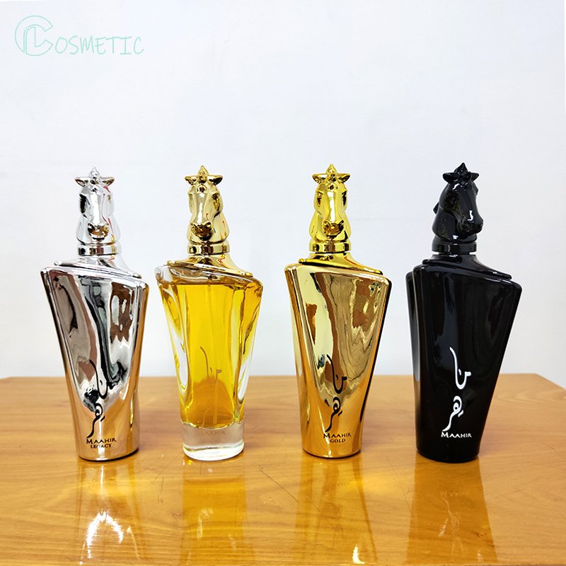 Wholesale high performance Golden Horse Head luxury Gift Box Men's Perfume 100ml long lasting Arabic perfume