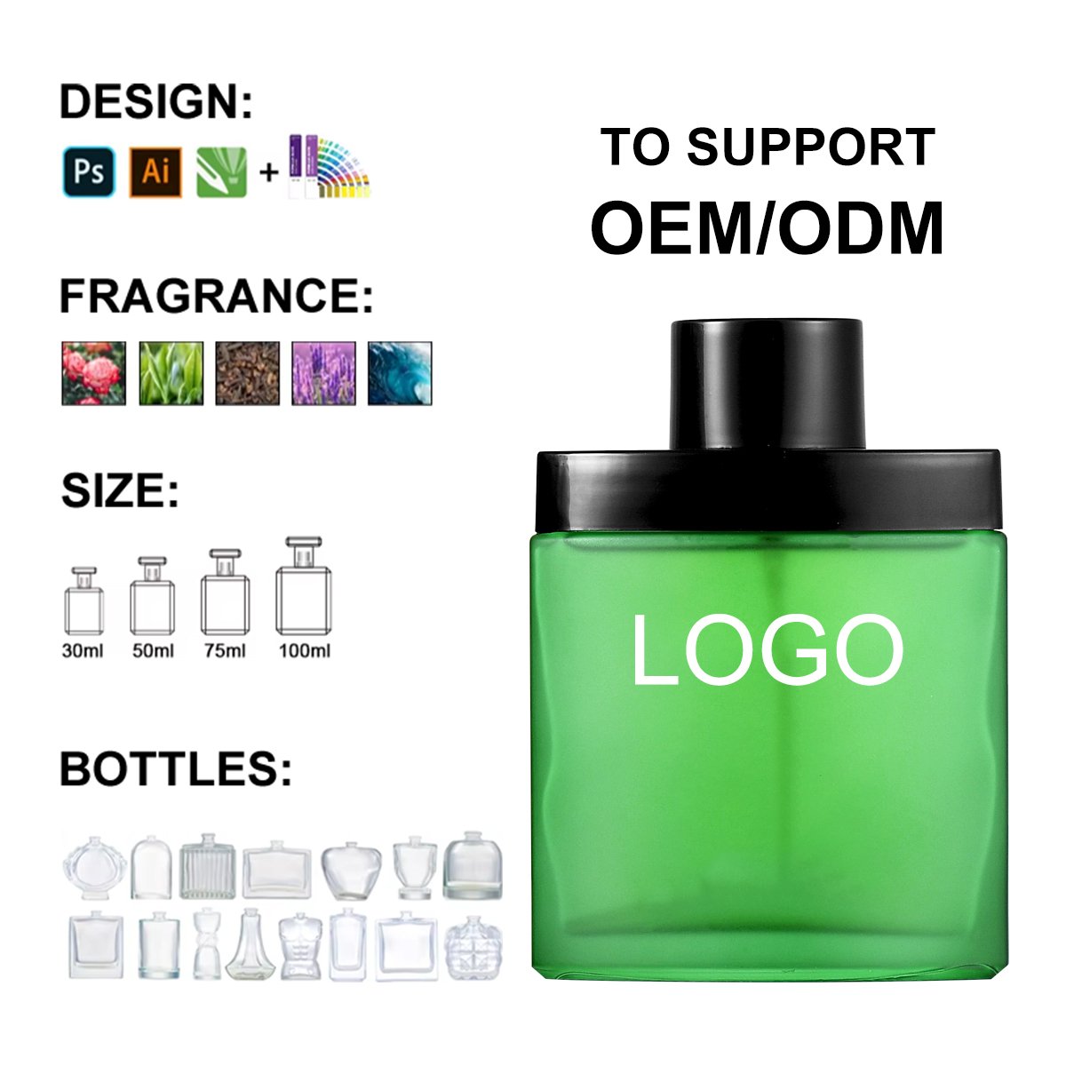 New Design 100ML Sexy Custom OEM ODM Arabic Original Perfumes Wholesale men's perfume Bottle