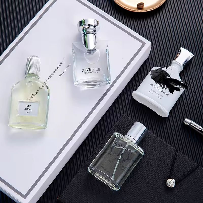 Original Brand Sample Perfume Men's Long lasting Light Fragrance Cologne Gift 4X25ml Set Gift Box Q Sample Perfume For Women Men
