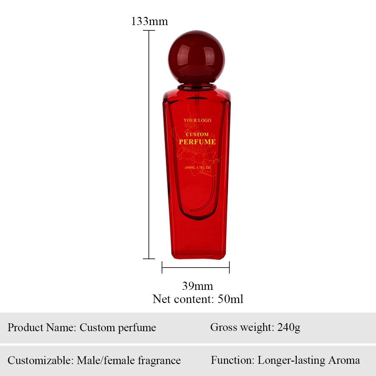 Custom Logo Unisex Perfume Brand Men's Perfume Supplier Cologne EDP Fragrance Spray Perfume