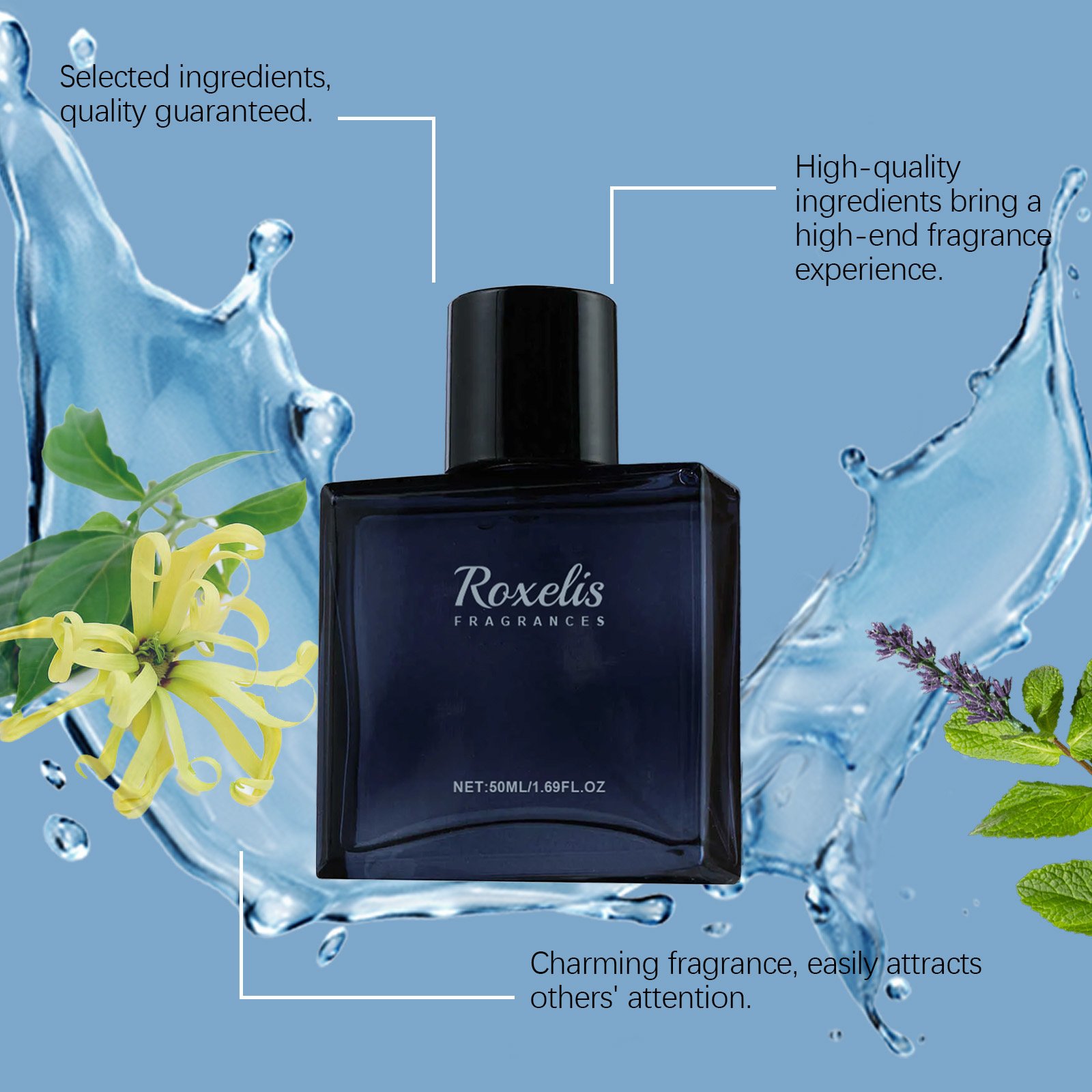 Charming Perfume Men Natural Fresh Fragrance Long-lasting Scent Attractive Dating Perfume For Man 50ml