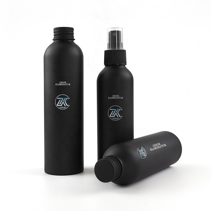 custom black aerosol aluminium men's deodorant body shimmer oil mist spray bottles for woman dog perfume cologne 100ml 120ml 4oz