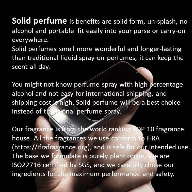 Private Label Men's Solid Cologne Original Perfume Oil for Gym Fitness Workout OEM Sport Suppliers
