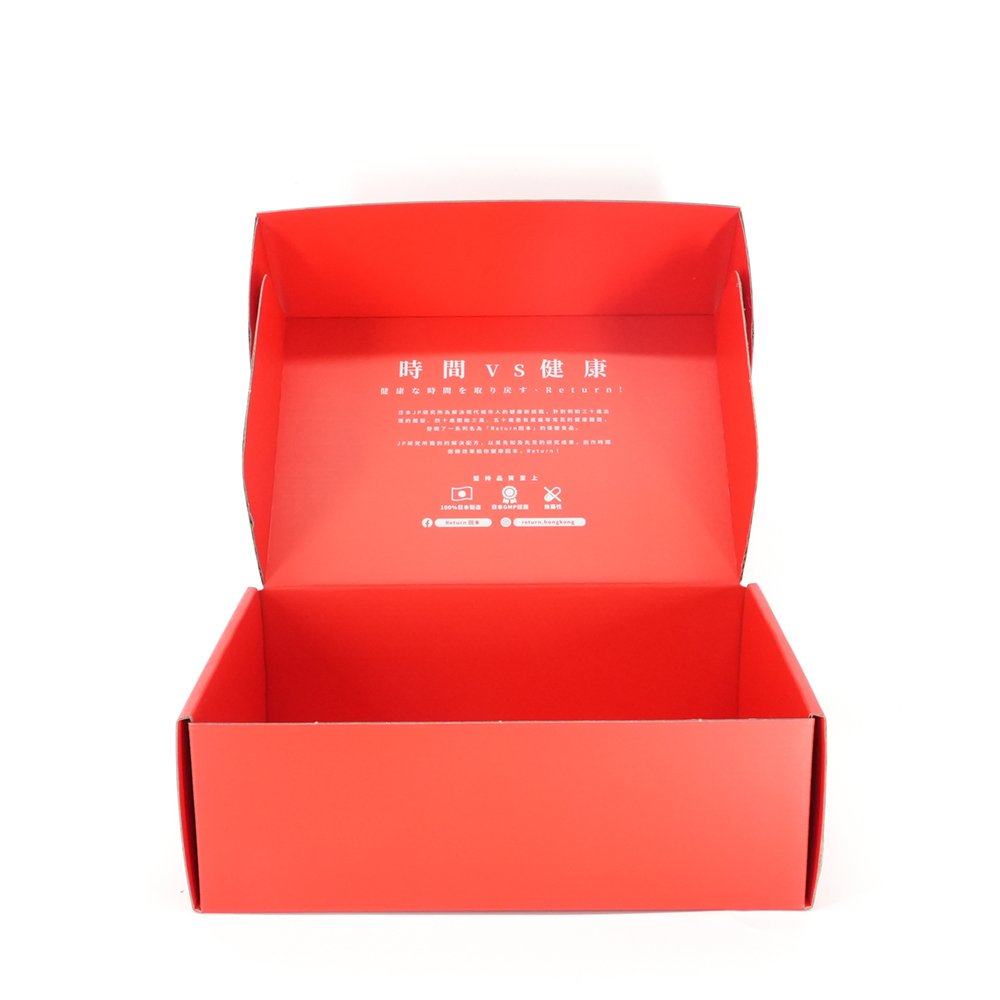 2024 custom printed colorful corrugated mailing box with custom logo for clothing