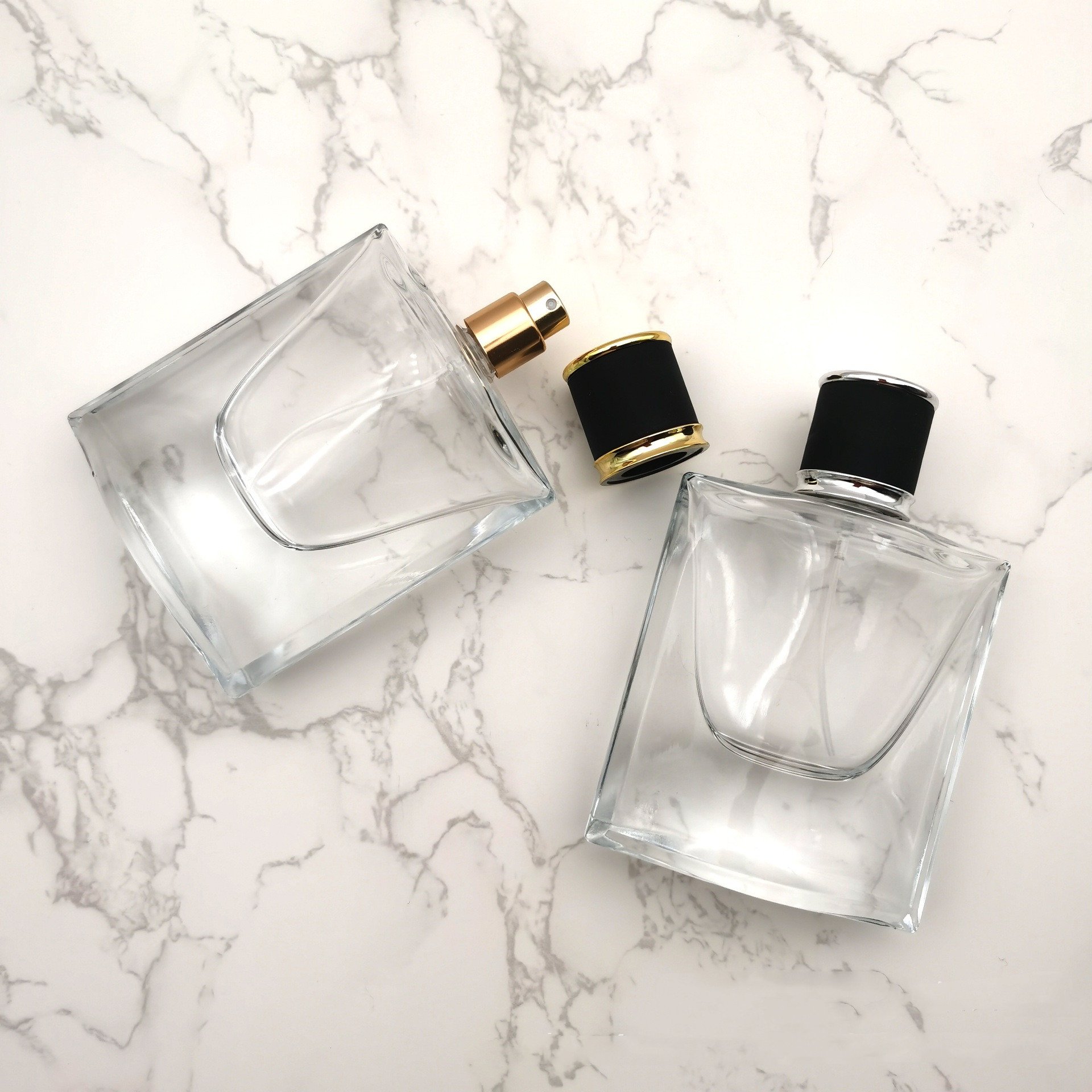 75ml butterfly shaped men's perfume Gift Car empty glass spray perfume bottle