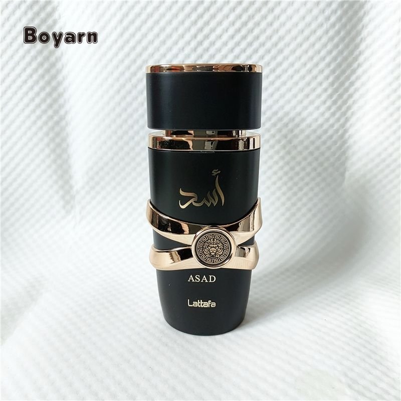 Boyarn Wholesale High Quality Luxury Black ASAD Arabic Dubai Perfume Middle East Arab Long Lasting Men's Perfume Original