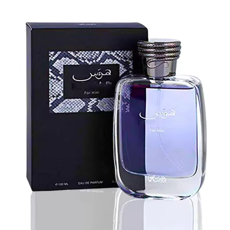 Wholesale High Quality 100ML Dubai Arabian Eau de Parfum Lasting Fragrance Men Body Cream Perfume 50ML Capacity