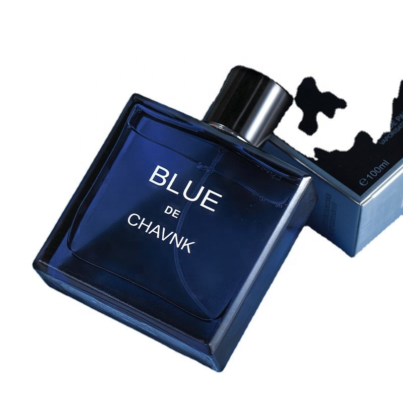 Luxury Men's Perfume Blue Fresh Long-Lasting Light Parfum Glass Bottle Classic Cologne Fragrance Perfume for Men Wholesale