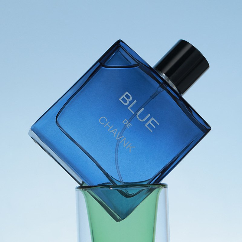 Luxury Men's Perfume Blue Fresh Long-Lasting Light Parfum Glass Bottle Classic Cologne Fragrance Perfume for Men Wholesale