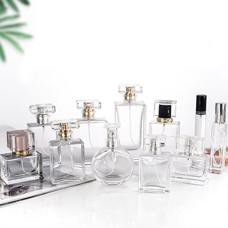 Wholesale Custom Logo Round Perfume Bottle Empty Perfume Glass Bottle With Box