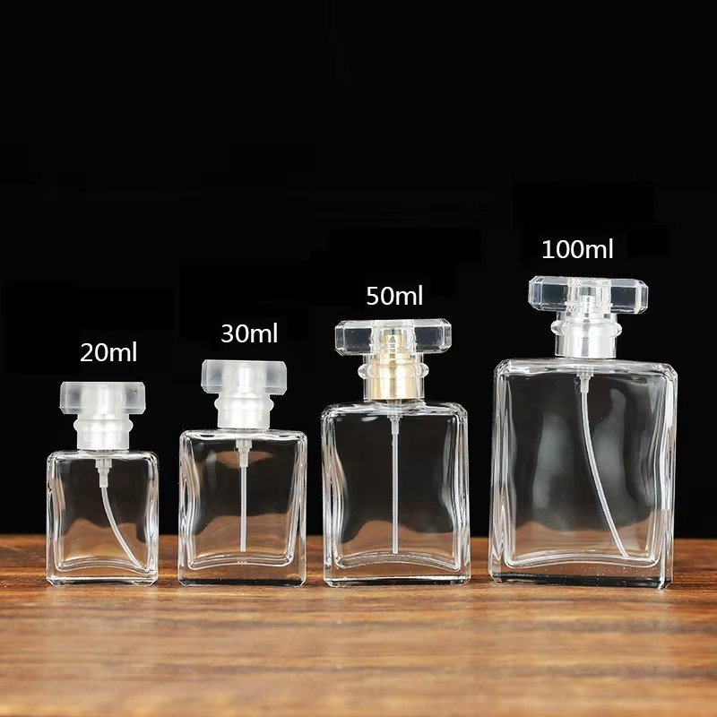 Wholesale Custom Logo Round Perfume Bottle Empty Perfume Glass Bottle With Box