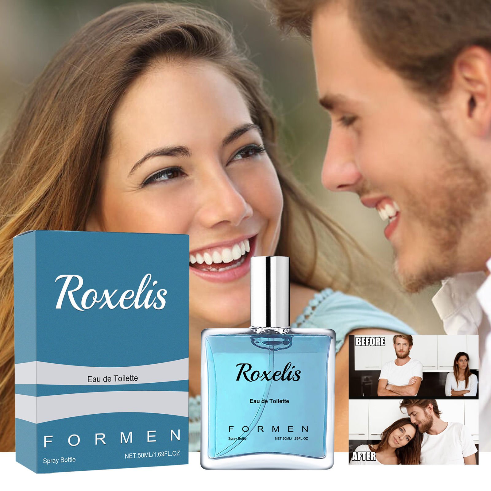High quality and low price 50ml natural fresh perfume Eau De Toilet men's perfume