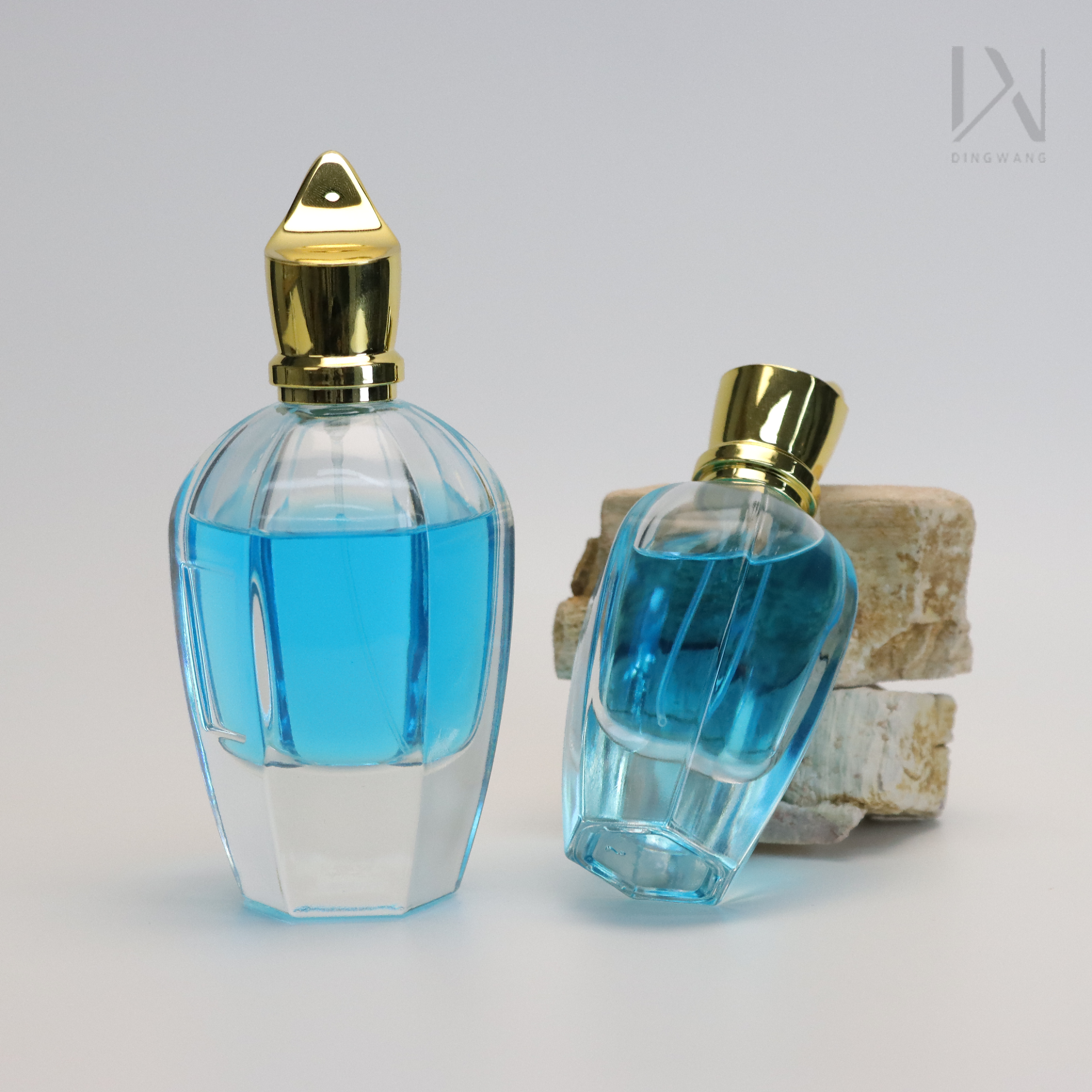 transparent glass perfume bottle high-end transparent perfume bottle luxury men's perfume bottle Middle East style