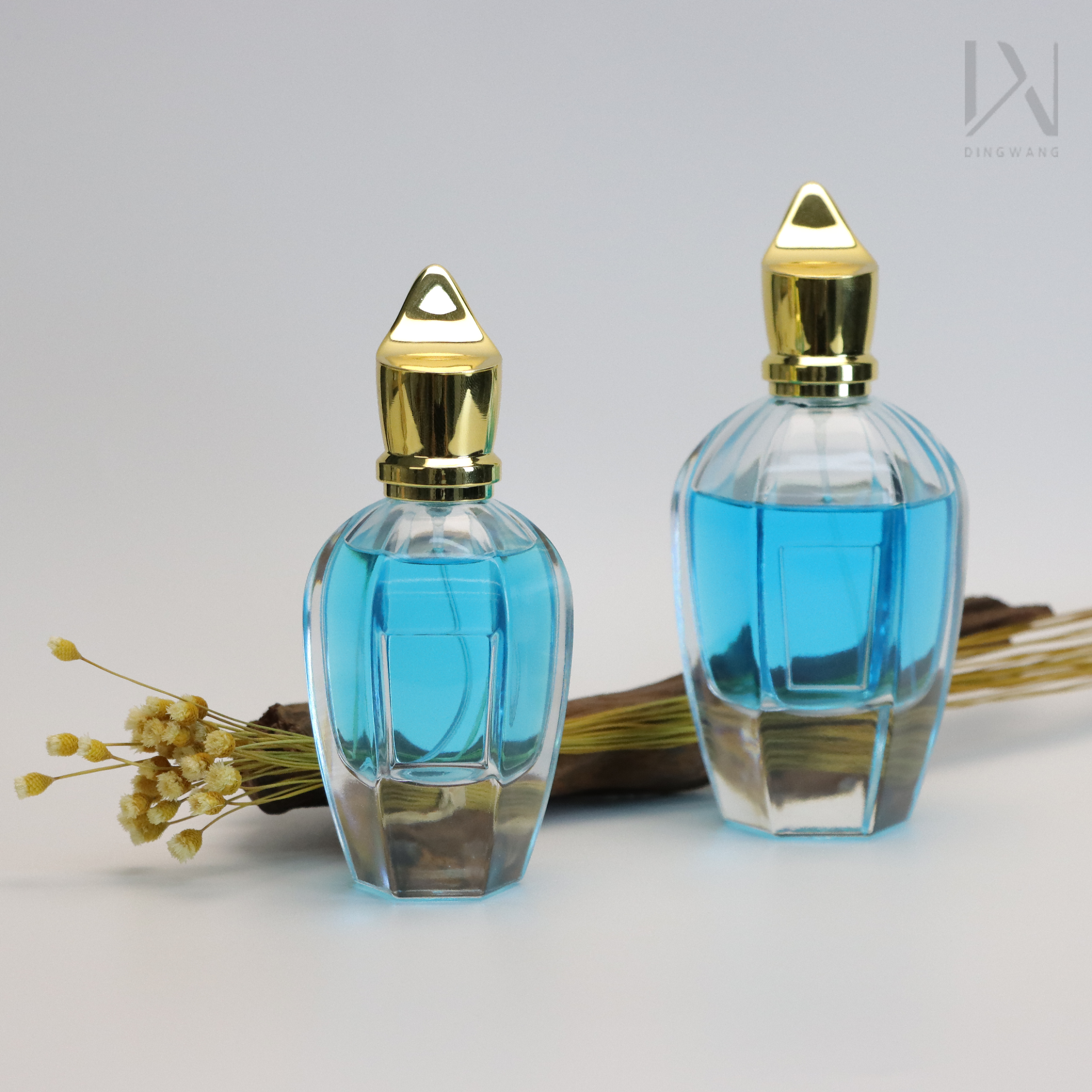 transparent glass perfume bottle high-end transparent perfume bottle luxury men's perfume bottle Middle East style