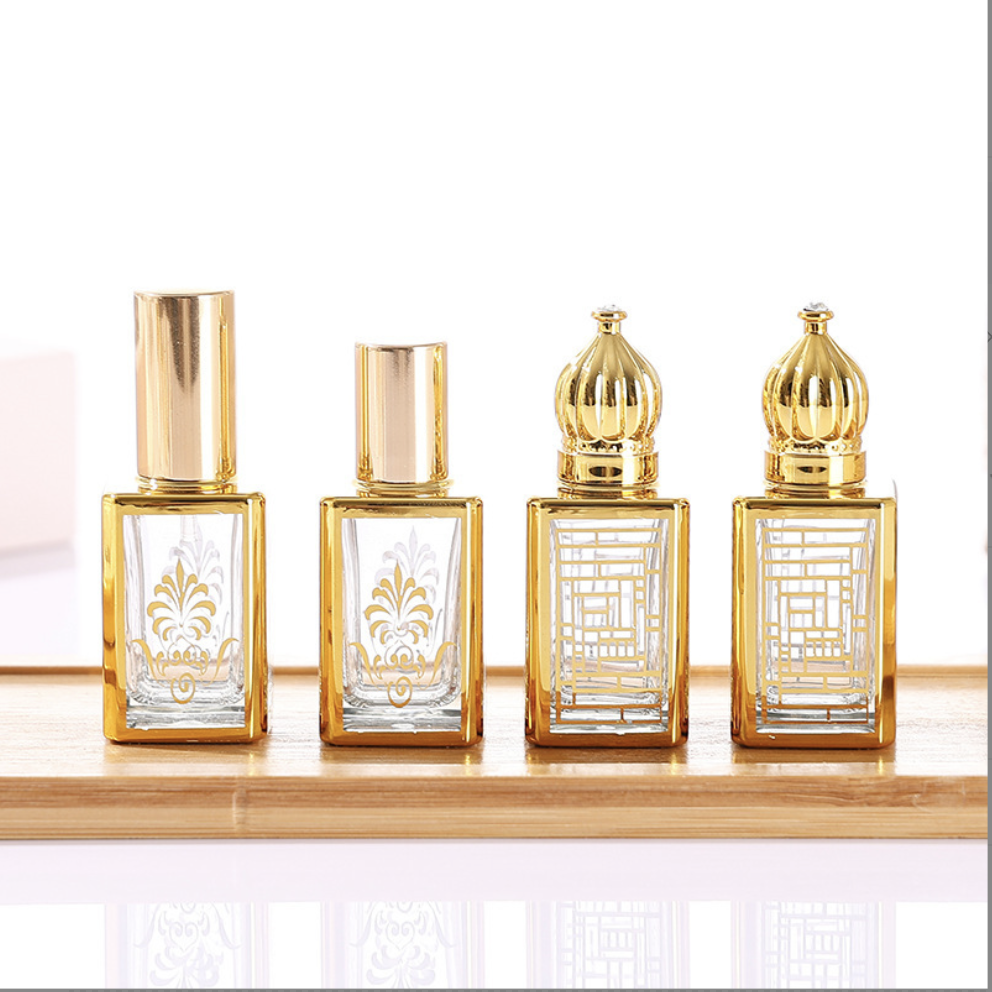 Portable Luxury Metal Perfume Tube with Spray Atomizer Refillable 5ml 10ml Packaging for Women Men's Perfume Bottle 10ml Volume