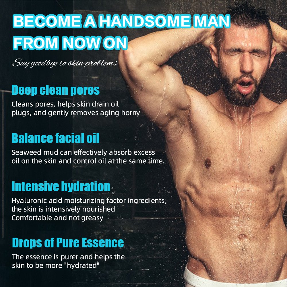 100g Men's Bath Soap Strong Body Care Soap Moisturizing Strong Cologne Bath Soap