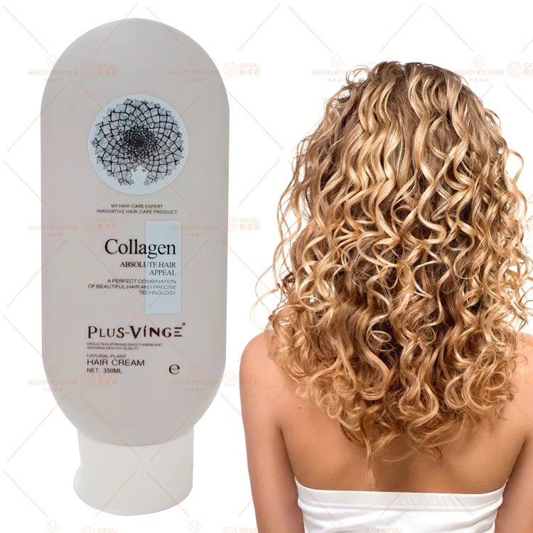 Huati Sifuli Plus-Vingehot 350ml curl activator enhancing hair cream curling repairing smooth cream for frizzy curly 350ml