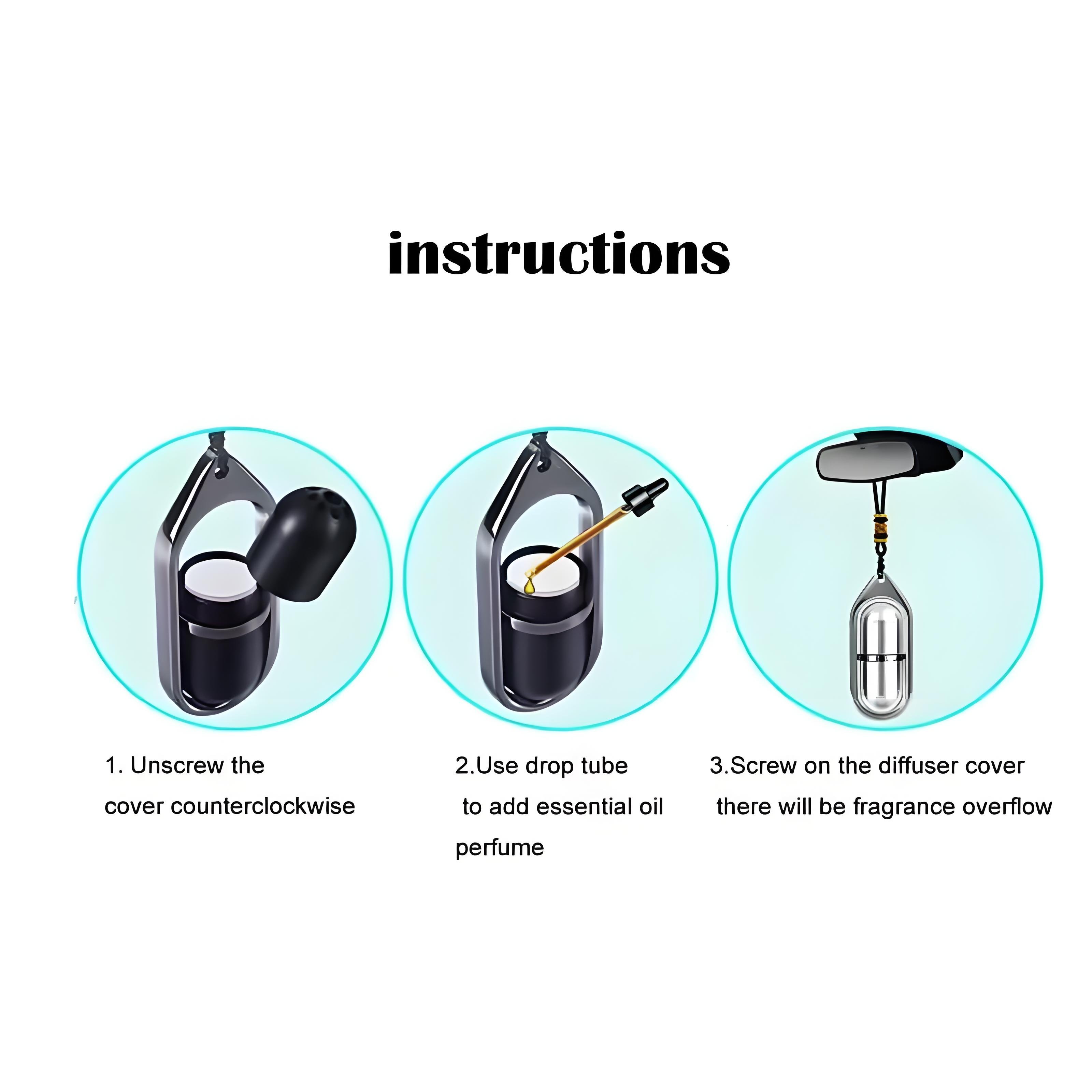 Wholesale Car Perfume Diffuser Pendant Essential Oil Diffuser Car Hanging Air Freshener