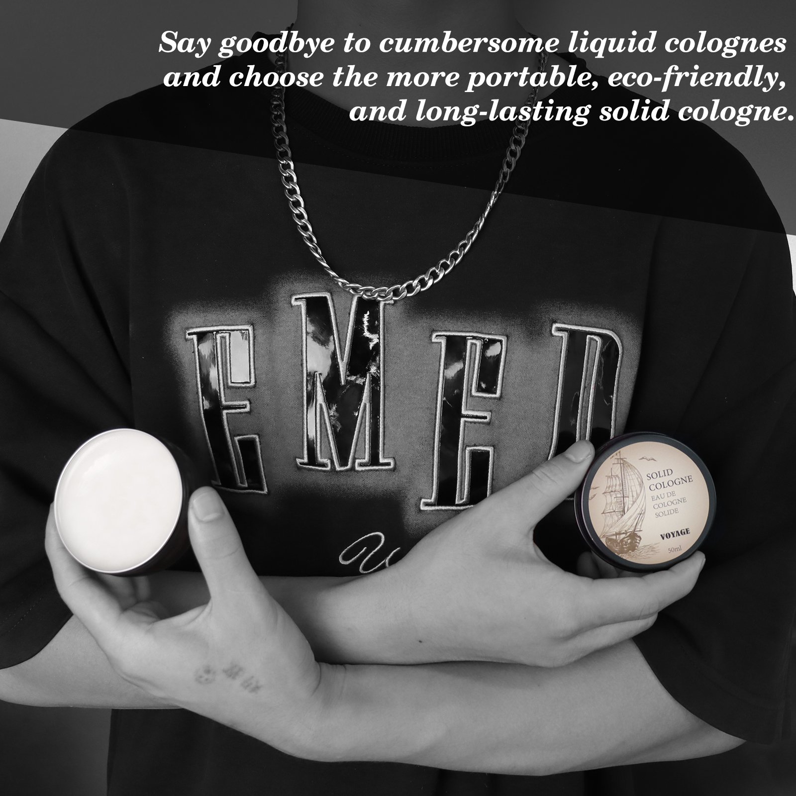 Low MOQ Private Label Organic Skin Care Long-lasting Body Men's Solid Cologne Solid Perfume