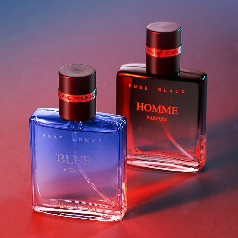 Pure Men: Blue and black 30ml classic fragrance combination for day and night