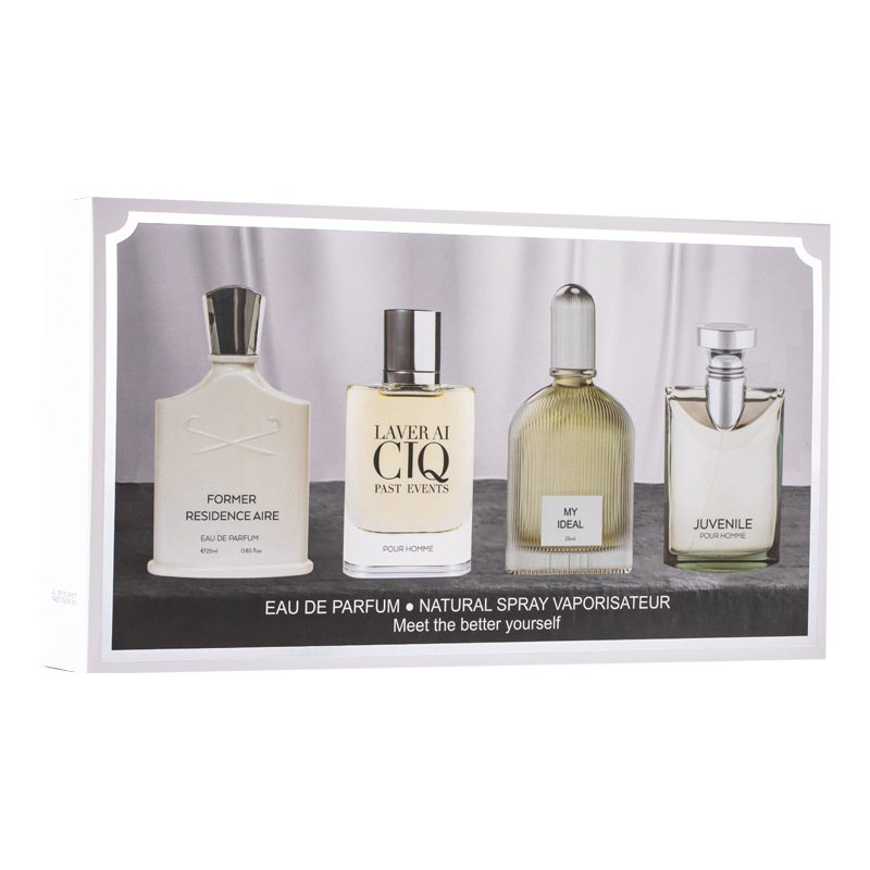 High quality at low price Men's perfume Long-lasting Light Fragrance Cologne Gift 4X25ml Factory Wholesale Set Gift Box