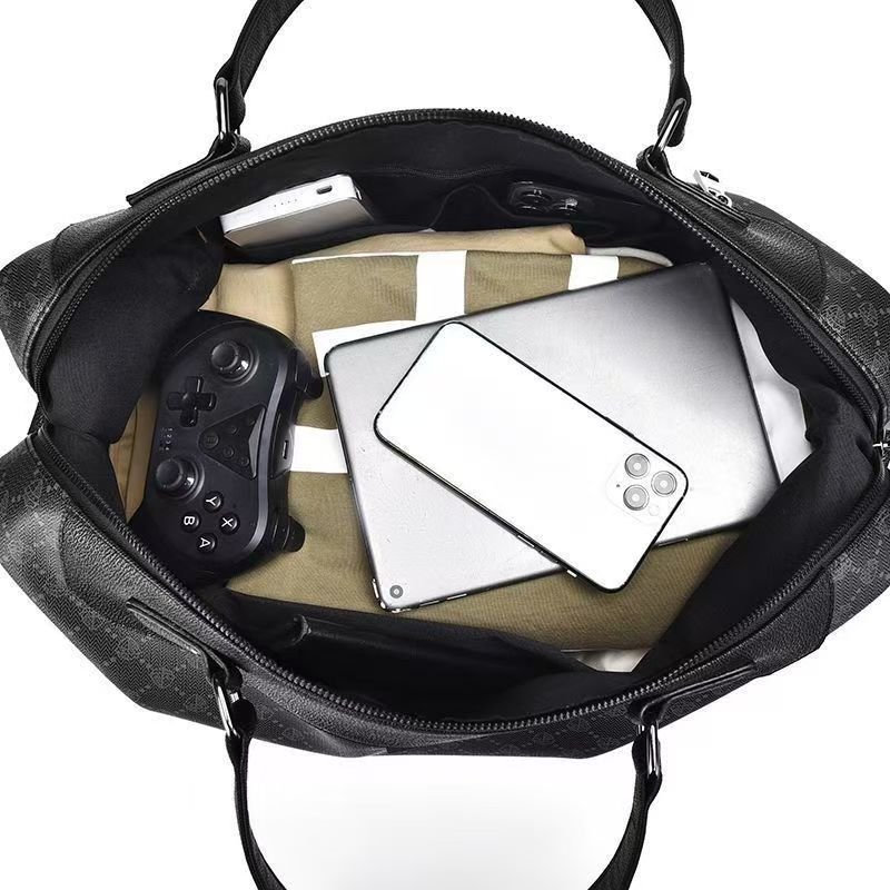 Handbag male briefcase Casual business single shoulder crossbody bag fashion brand new horizontal leather men's office bag