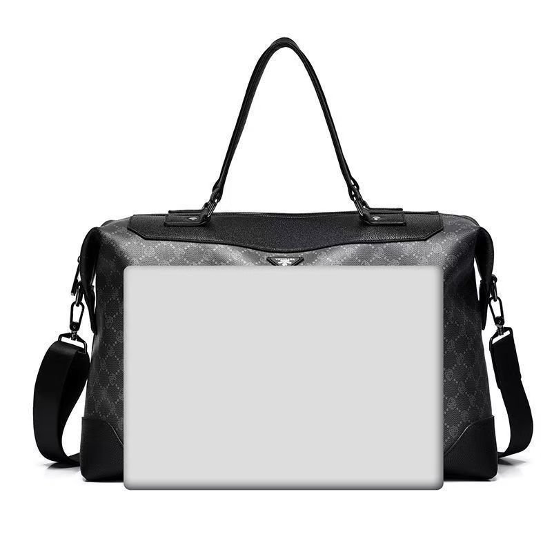 Handbag male briefcase Casual business single shoulder crossbody bag fashion brand new horizontal leather men's office bag