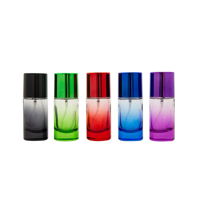 High quality transparent perfume glass ball bottle 60ml50m men's muscle shaped empty square glass perfume spray bottle
