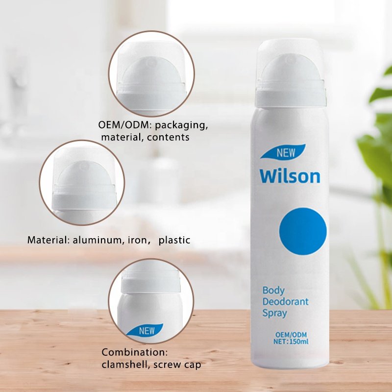 long lasting Natural Anti-Odor Underarms Deodorant Free Sample anti-perspirant Spray Perfume Spray For Men Women