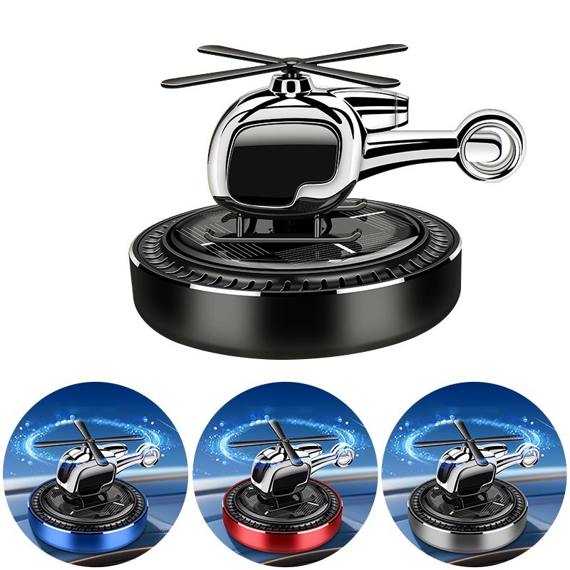 New cross-border hot selling car perfume solar ornaments helicopter car aromatherapy internet celebrity men's car supplies