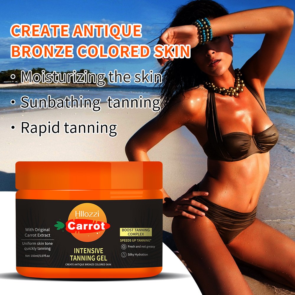 Carrot Tanning gel helps sunbathe beach Bronze carroten INTENSIVE TANNING GEL Carrot tanning gel