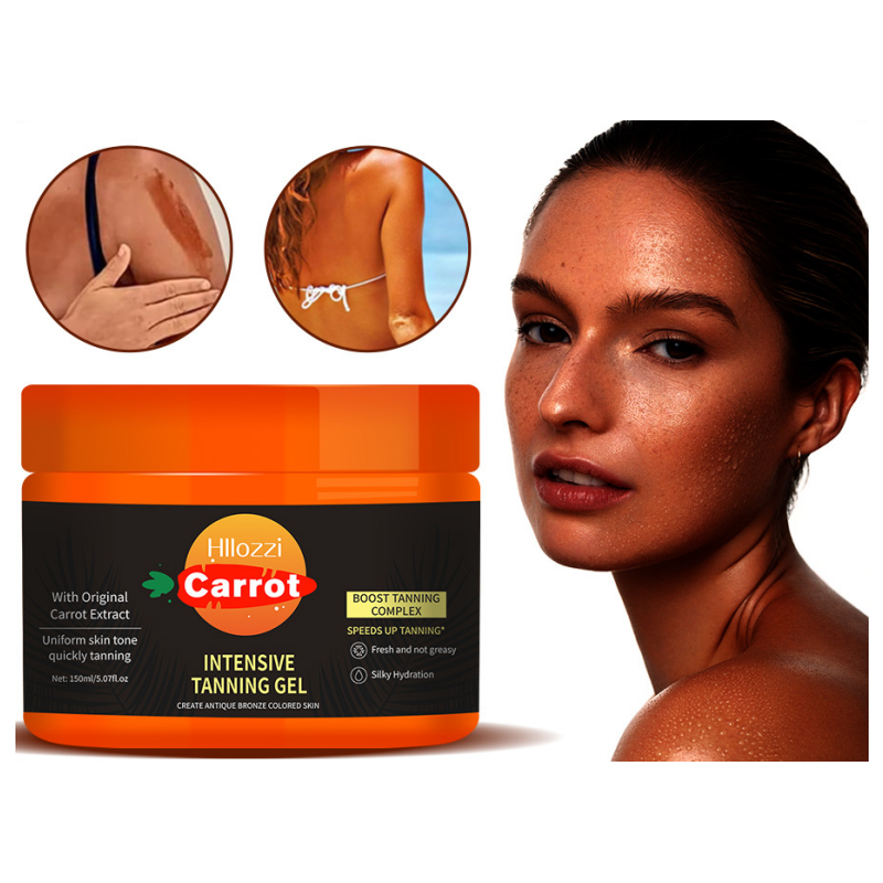 Carrot Tanning gel helps sunbathe beach Bronze carroten INTENSIVE TANNING GEL Carrot tanning gel