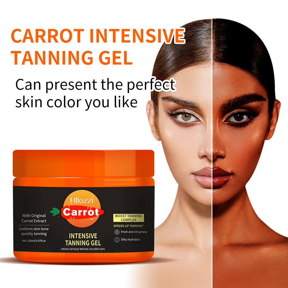 Carrot Tanning gel helps sunbathe beach Bronze carroten INTENSIVE TANNING GEL Carrot tanning gel