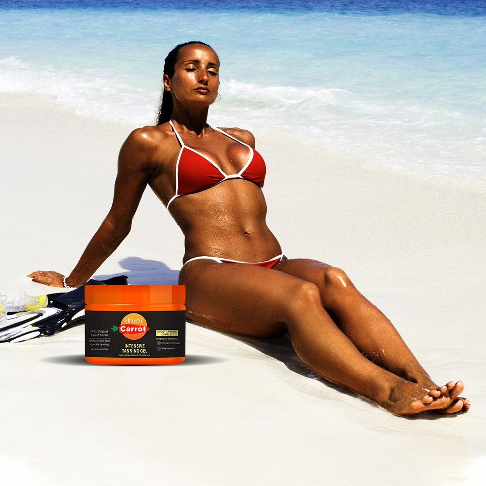 Carrot Tanning gel helps sunbathe beach Bronze carroten INTENSIVE TANNING GEL Carrot tanning gel