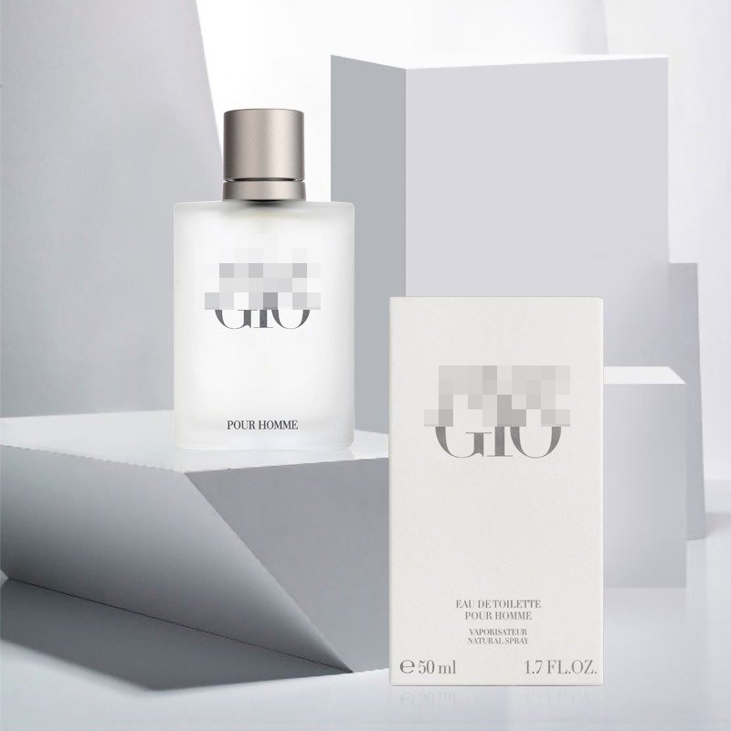 GI-O Men's Classic Eau de Toilette Long Lasting Body Spray with Bleu and Oud Wood Fragrance Black Perfume Mist