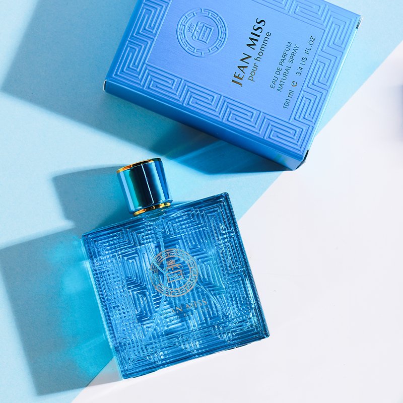 Men's Perfume - Elegant blue design with long-lasting scent for confident men exuding fresh masculine air