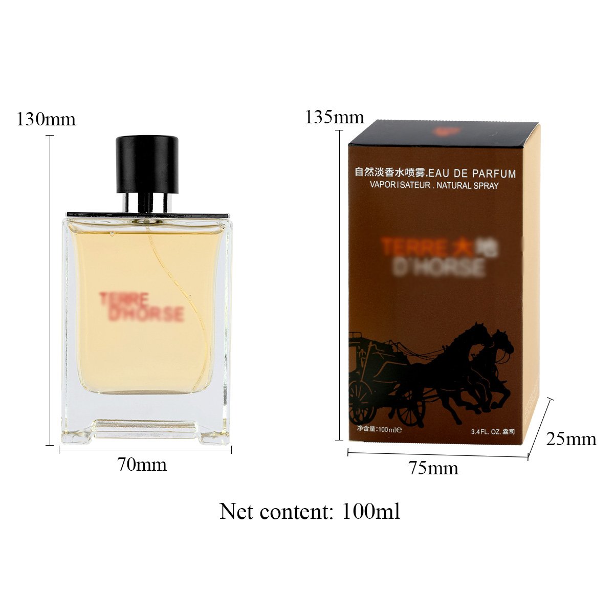 Wholesale Private Label 100ml High-Capacity Men's Perfumes Long Lasting Fragrance Original for Women