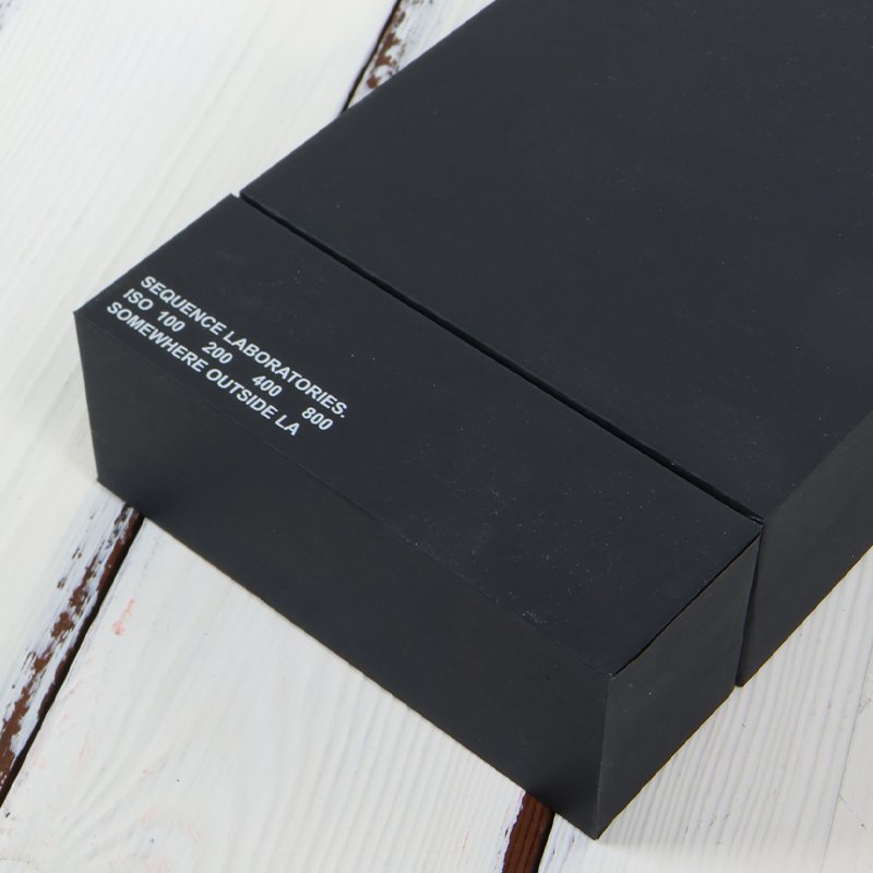 Custom Logo Black Slide Paper Cardboard Gift Essential Oil Box Foil Specifications for Jewelry and Package Packaging